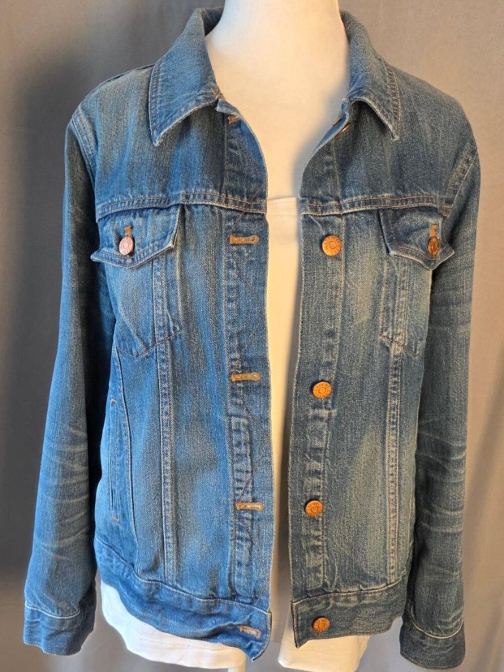 Madewell The Jean Jacket Pinter Wash Denim XL